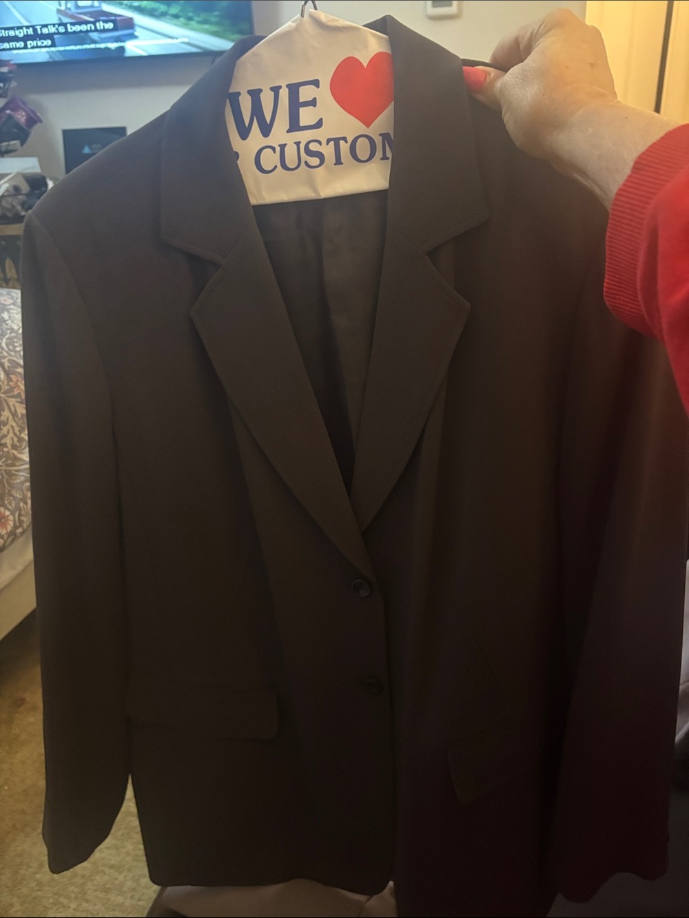 Talbots Dark Brown Women's Blazer with Notch Lapel